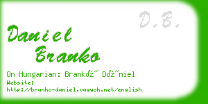 daniel branko business card